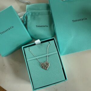 Tiffany & Co. Silver Heart Pendant Necklace